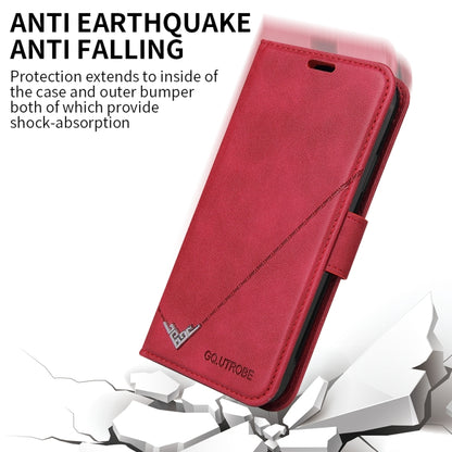 For Huawei Mate 40 Pro GQUTROBE Right Angle Leather Phone Case(Red) - Huawei Cases by GQUTROBE | Online Shopping UK | buy2fix