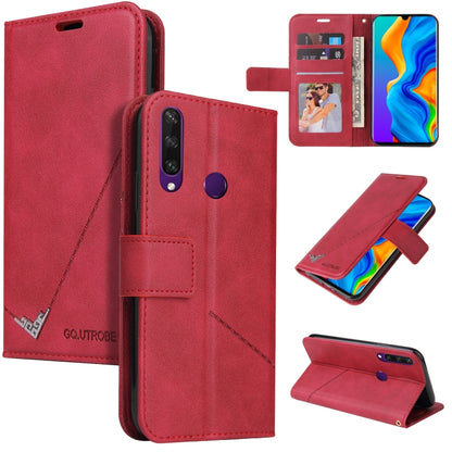 For Huawei P30 Lite GQUTROBE Right Angle Leather Phone Case(Red) - Huawei Cases by GQUTROBE | Online Shopping UK | buy2fix