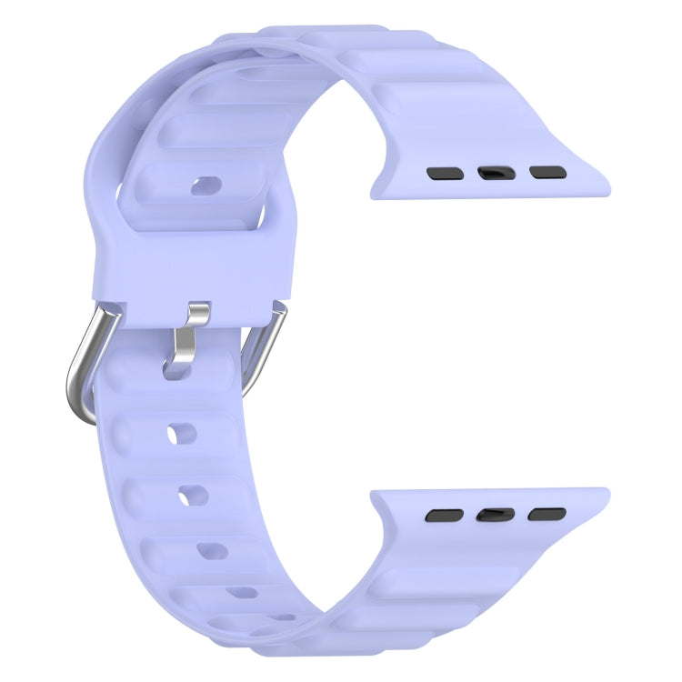 Ocean Ripple Watch Band For Apple Watch Series 8&7 41mm / SE 2&6&SE&5&4 40mm(Lilac) - Watch Bands by buy2fix | Online Shopping UK | buy2fix