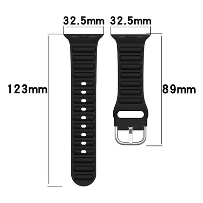 Ocean Ripple Watch Band For Apple Watch Series 8&7 41mm / SE 2&6&SE&5&4 40mm(Light Grey) - Watch Bands by buy2fix | Online Shopping UK | buy2fix