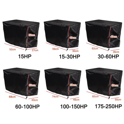210D Oxford Cloth Boat Propeller Engine Waterproof and Dustproof Cover, Size:68x40x53cm/60-100HP(Black) - Marine Accessories & Parts by buy2fix | Online Shopping UK | buy2fix