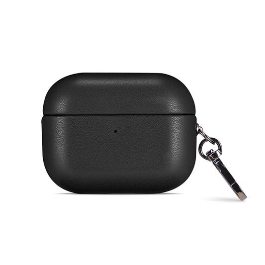 For Apple AirPods Pro 2 PU Leather Wireless Bluetooth Earphone Protective Case(Black) - For AirPods Pro 2 by buy2fix | Online Shopping UK | buy2fix