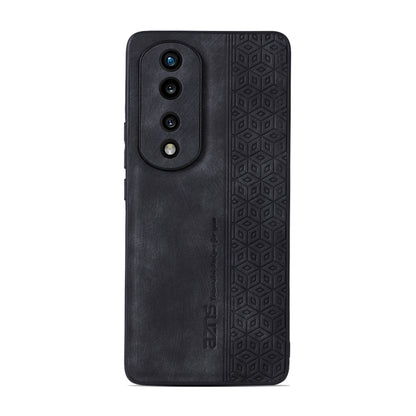 For Honor 70 Pro / 70 Pro+ AZNS 3D Embossed Skin Feel Phone Case(Black) - Honor Cases by AZNS | Online Shopping UK | buy2fix