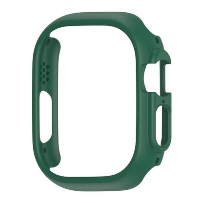 For Apple Watch Ultra 49mm PC Hollow Electroplating Protective Case(Dark Green) - Watch Cases by buy2fix | Online Shopping UK | buy2fix