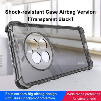 For Huawei Mate 50 imak Shockproof Airbag TPU Phone Case(Transparent Black) - Huawei Cases by imak | Online Shopping UK | buy2fix