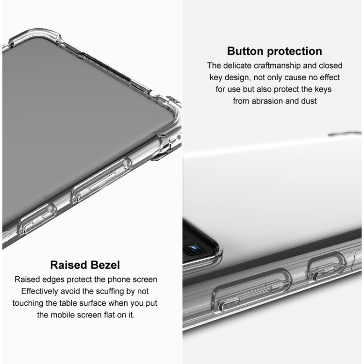 For Motorola Edge 2022 5G imak Shockproof Airbag TPU Phone Case(Transparent) - Motorola Cases by imak | Online Shopping UK | buy2fix