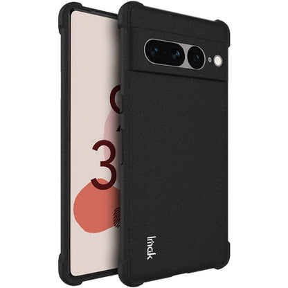 For Google Pixel 7 Pro 5G imak All-inclusive Shockproof Airbag TPU Case(Matte Black) - Google Cases by imak | Online Shopping UK | buy2fix