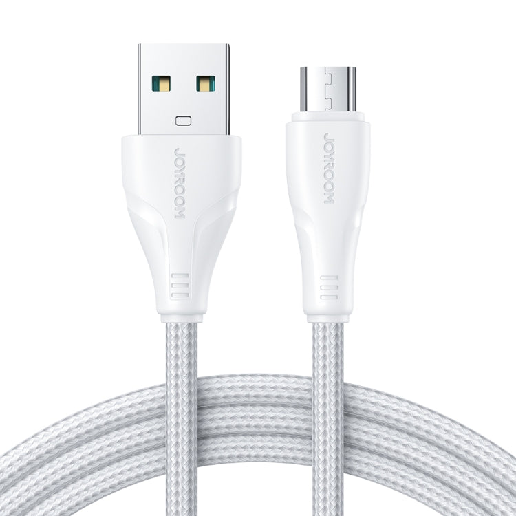 JOYROOM 2.4A USB to Micro USB Surpass Series Fast Charging Data Cable, Length:0.25m(White) - Micro USB Cable by JOYROOM | Online Shopping UK | buy2fix