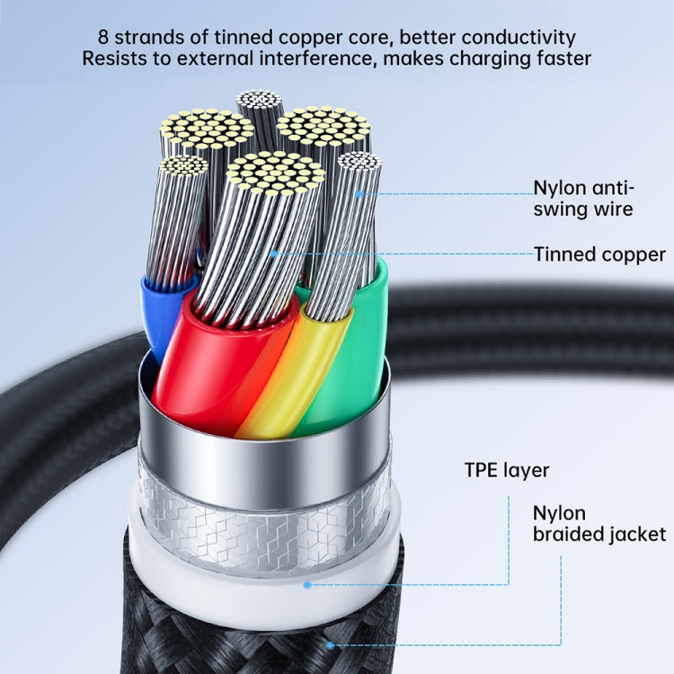 JOYROOM 2.4A USB to Micro USB Surpass Series Fast Charging Data Cable, Length:0.25m(White) - Micro USB Cable by JOYROOM | Online Shopping UK | buy2fix