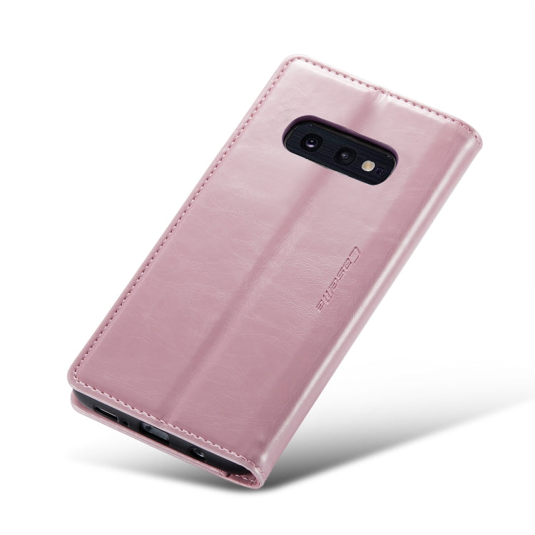 For Samsung Galaxy S10e CaseMe 003 Crazy Horse Texture Leather Phone Case(Rose Gold) - Galaxy Phone Cases by CaseMe | Online Shopping UK | buy2fix