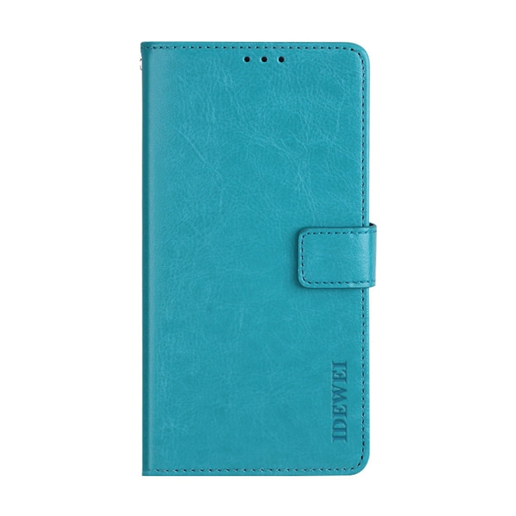 For Infinix Note 12 Pro 4G idewei Crazy Horse Texture Leather Phone Case(Sky Blue) - Infinix Cases by idewei | Online Shopping UK | buy2fix