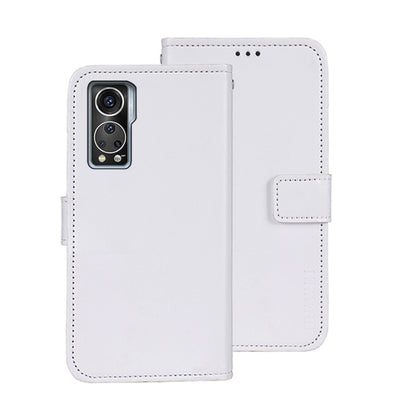 For ZTE Axon 30S idewei Crazy Horse Texture Leather Phone Case(White) - ZTE Cases by idewei | Online Shopping UK | buy2fix