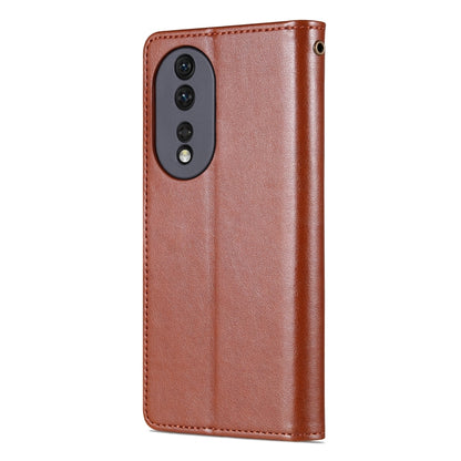 For Honor 80 Pro AZNS Sheepskin Texture Flip Leather Phone Case(Brown) - Honor Cases by AZNS | Online Shopping UK | buy2fix