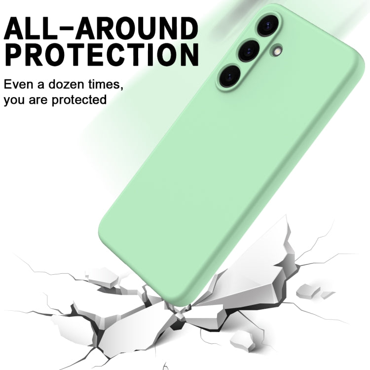 For Samsung Galaxy S25+ 5G Color Liquid Silicone Phone Case(Green) - Galaxy S25+ 5G Cases by buy2fix | Online Shopping UK | buy2fix