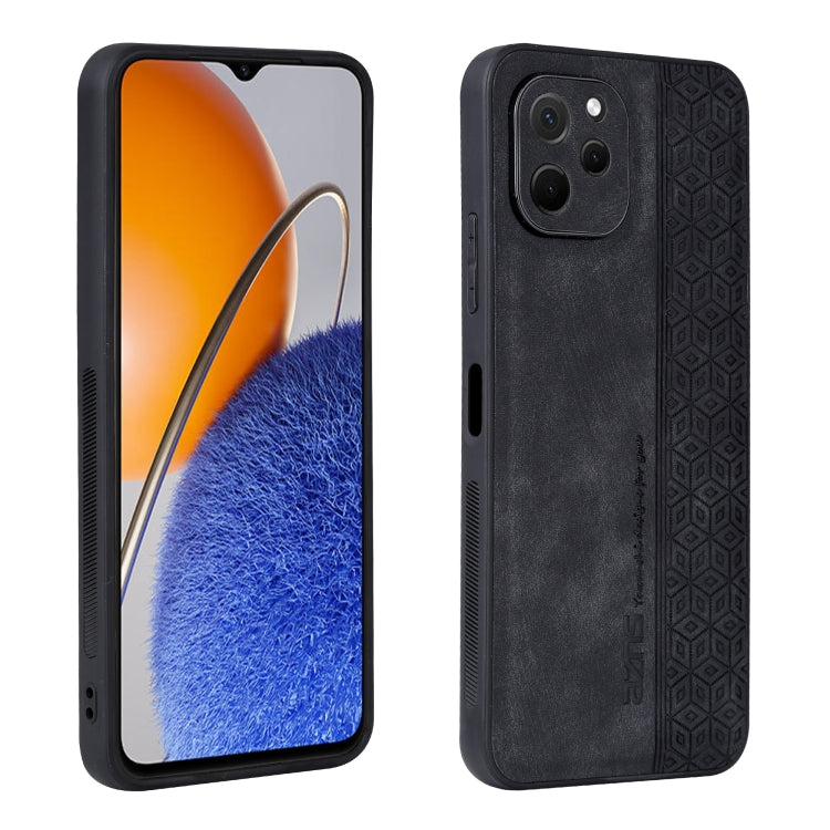 For Huawei Enjoy 50z / nova Y61 AZNS 3D Embossed Skin Feel Phone Case(Black) - Huawei Cases by AZNS | Online Shopping UK | buy2fix