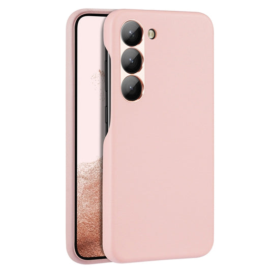 For Samsung Galaxy S23+ 5G DUX DUCIS Grit Series Leather Texture Phone Case(Pink) - Galaxy S23+ 5G Cases by DUX DUCIS | Online Shopping UK | buy2fix