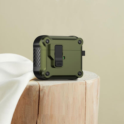 For AirPods 3 Eagle Shockproof Earphone Protective Case with Switch(Army Green) - For AirPods 3 by buy2fix | Online Shopping UK | buy2fix