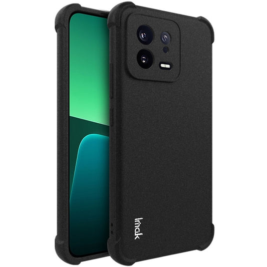 For Xiaomi 13 5G imak Shockproof Airbag TPU Phone Case(Matte Black) - 13 Cases by imak | Online Shopping UK | buy2fix