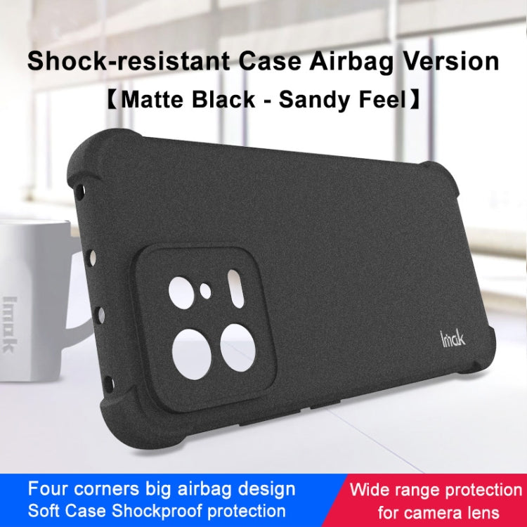 For Xiaomi 13 5G imak Shockproof Airbag TPU Phone Case(Matte Black) - 13 Cases by imak | Online Shopping UK | buy2fix