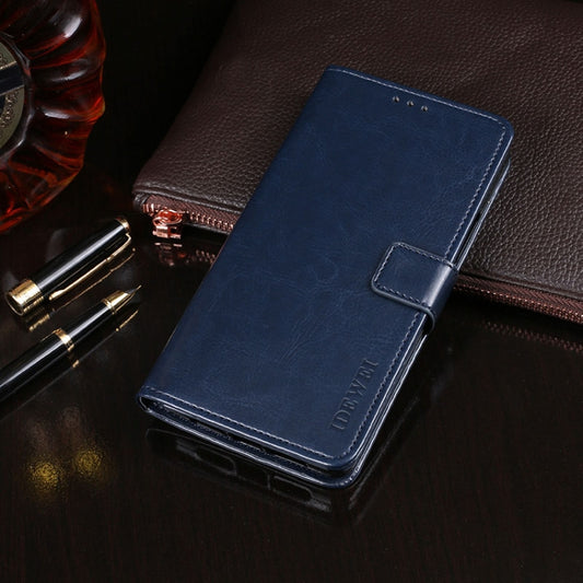 For Blackview A60 idewei Crazy Horse Texture Horizontal Flip Leather Case with Holder & Card Slots & Wallet(Dark Blue) - More Brand by idewei | Online Shopping UK | buy2fix