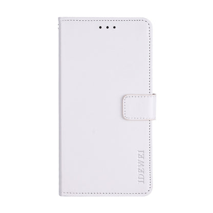 For Blackview A60 idewei Crazy Horse Texture Horizontal Flip Leather Case with Holder & Card Slots & Wallet(White) - More Brand by idewei | Online Shopping UK | buy2fix