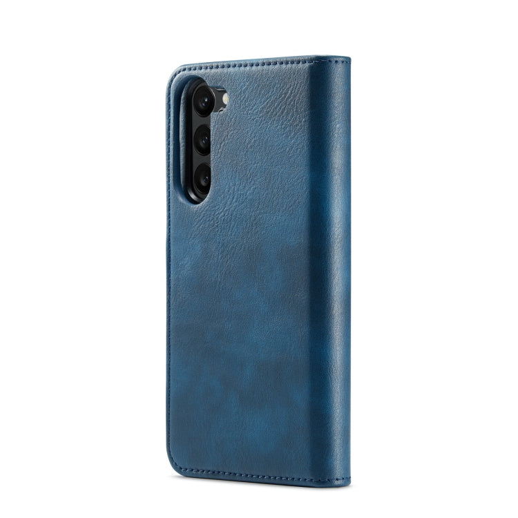 For Samsung Galaxy S23 5G DG.MING Crazy Horse Texture Detachable Magnetic Leather Case(Blue) - Galaxy S23 5G Cases by DG.MING | Online Shopping UK | buy2fix