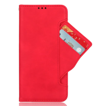 For Blackview A52 Skin Feel Calf Texture Card Slots Leather Phone Case(Red) - More Brand by buy2fix | Online Shopping UK | buy2fix