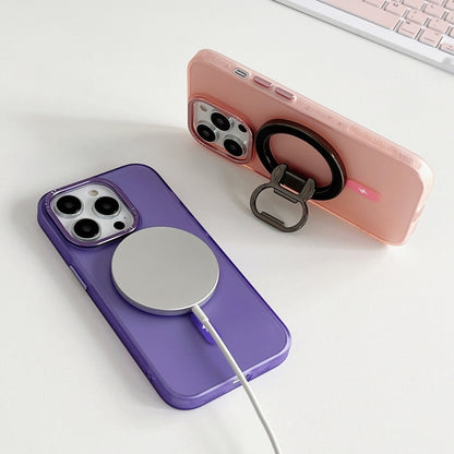 For iPhone 14 Colorful Series TPU+PC Magsafe Magnetic Phone Case(Purple) - iPhone 14 Cases by buy2fix | Online Shopping UK | buy2fix