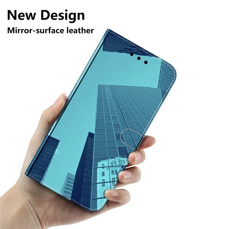 For OnePlus 11 Imitated Mirror Surface Horizontal Flip Leather Phone Case(Blue) - OnePlus Cases by buy2fix | Online Shopping UK | buy2fix