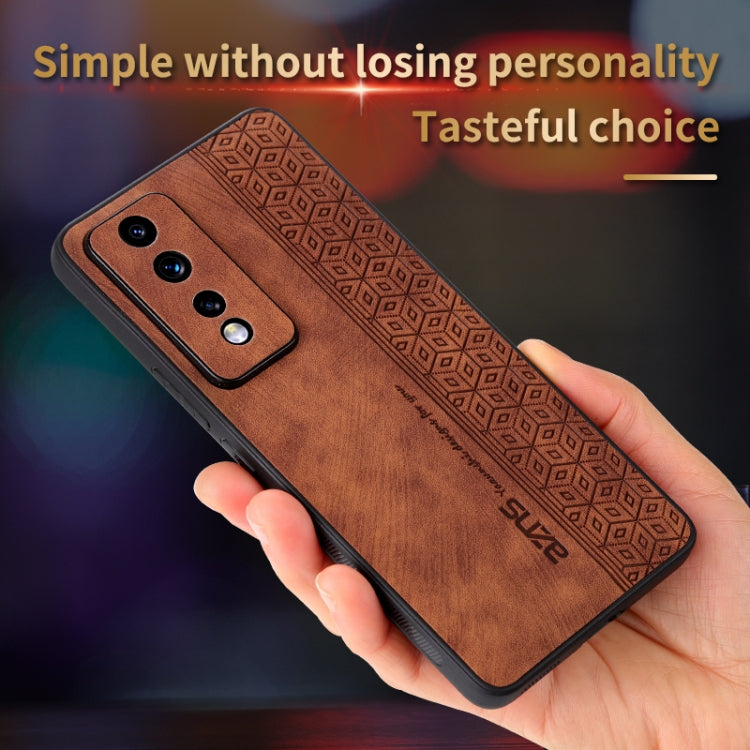 For Honor 80 GT 5G AZNS 3D Embossed Skin Feel Phone Case(Brown) - Honor Cases by AZNS | Online Shopping UK | buy2fix