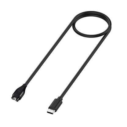 For Garmin Forerunner 265 / 265S / 965 Universal Type-C / USB-C Smart Watch Charging Cable, Length: 1m(Black) - Charger by buy2fix | Online Shopping UK | buy2fix