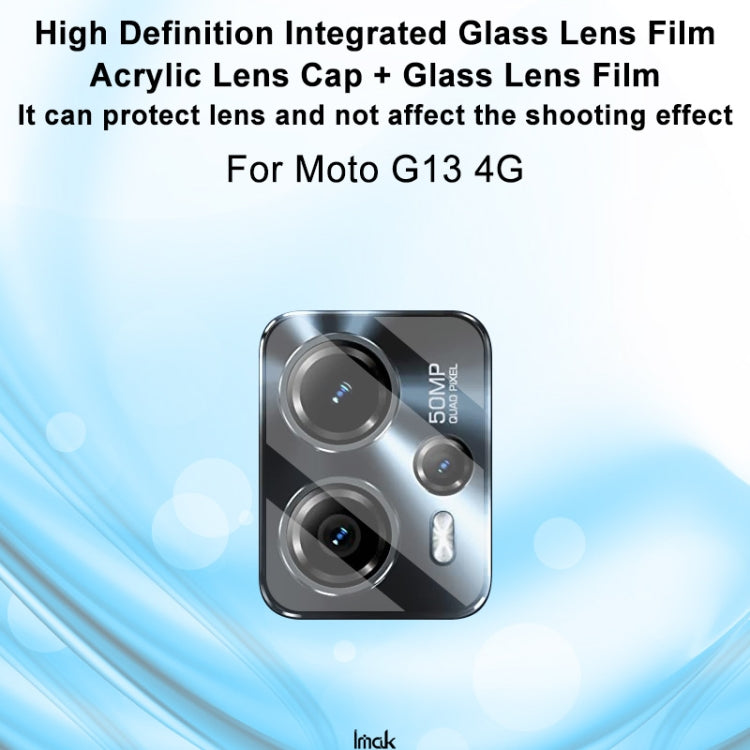 For Motorola Moto G13 4G / G23 4G imak Integrated Rear Camera Lens Tempered Glass Film - Other by imak | Online Shopping UK | buy2fix