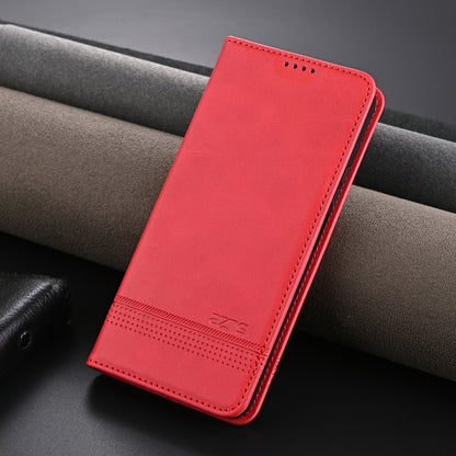 For Honor X6b AZNS Magnetic Calf Texture Flip Leather Phone Case(Red) - Honor Cases by AZNS | Online Shopping UK | buy2fix