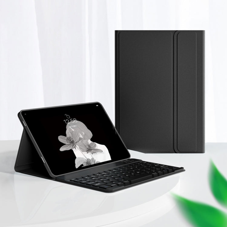 For Lenovo Tab M10 Plus 10.6 3rd Gen 2022 LX106 Square Keys Detachable Bluetooth Keyboard Leather Tablet Case(Black) - Lenovo Keyboard by buy2fix | Online Shopping UK | buy2fix