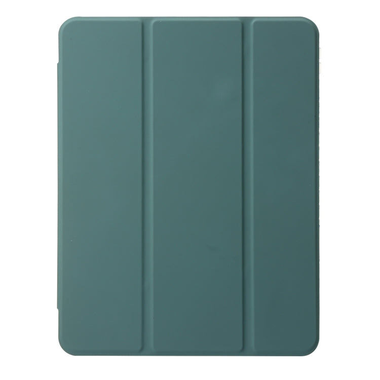 Clear Acrylic Leather Tablet Case For iPad Air 13 2024 / Pro 12.9 2022/ 2021 / 2020 / 2018(Dark Green) - iPad Pro 12.9 (2022/2021) Cases by buy2fix | Online Shopping UK | buy2fix