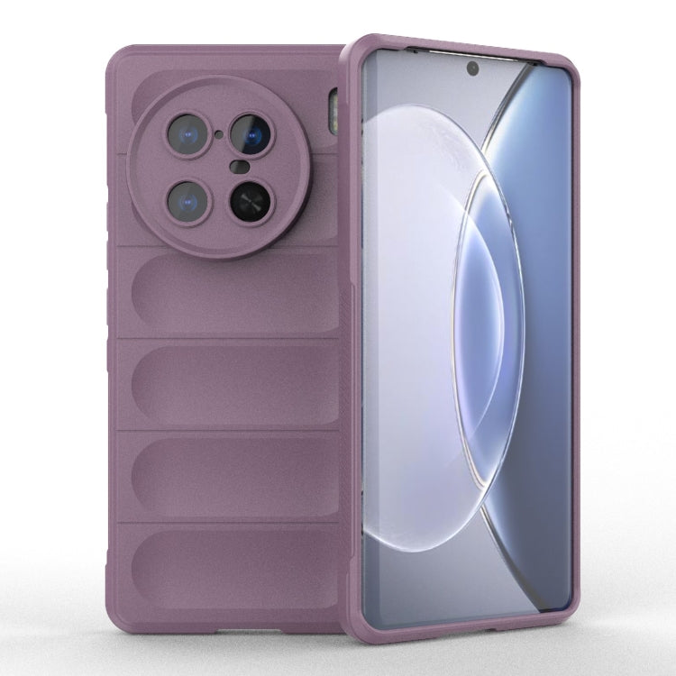 For vivo X90 Pro+ 5G Magic Shield TPU + Flannel Phone Case(Purple) - vivo Cases by buy2fix | Online Shopping UK | buy2fix