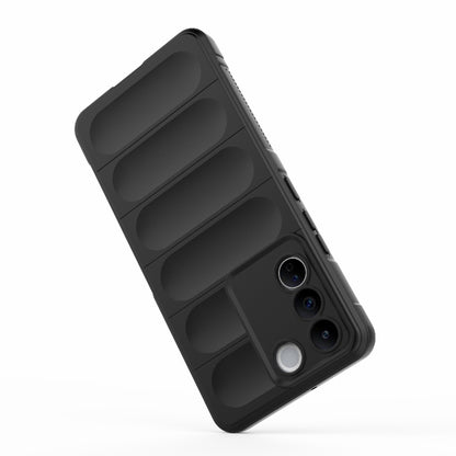 For vivo S16e 5G Magic Shield TPU + Flannel Phone Case(Light Blue) - vivo Cases by buy2fix | Online Shopping UK | buy2fix
