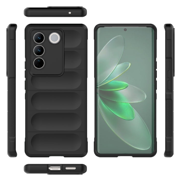 For vivo S16 Pro 5G Magic Shield TPU + Flannel Phone Case(Grey) - vivo Cases by buy2fix | Online Shopping UK | buy2fix