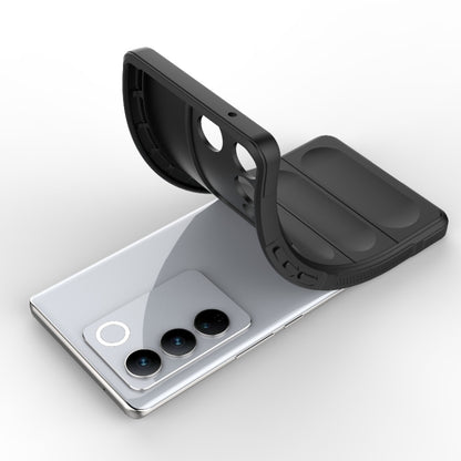 For vivo S16 Pro 5G Magic Shield TPU + Flannel Phone Case(Dark Grey) - vivo Cases by buy2fix | Online Shopping UK | buy2fix