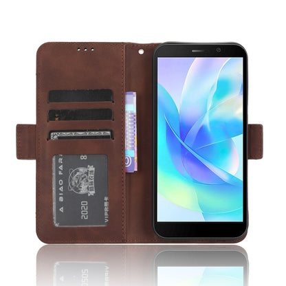 For Doogee X97 / X97 Pro Skin Feel Calf Texture Card Slots Leather Phone Case(Brown) - Doogee Cases by buy2fix | Online Shopping UK | buy2fix