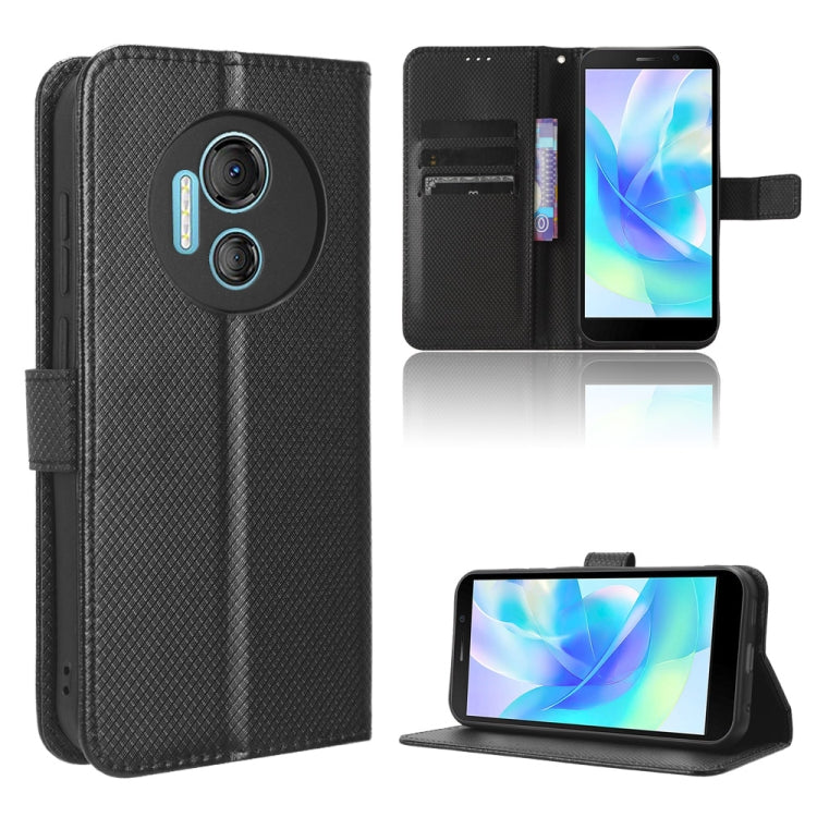 For Doogee X97 / X97 Pro Diamond Texture Leather Phone Case(Black) - Doogee Cases by buy2fix | Online Shopping UK | buy2fix