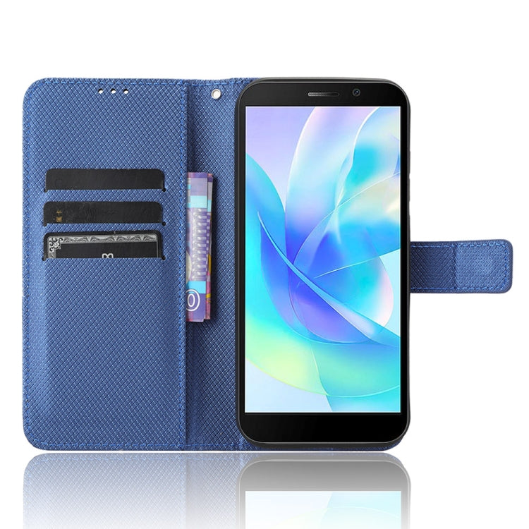 For Doogee X97 / X97 Pro Diamond Texture Leather Phone Case(Blue) - Doogee Cases by buy2fix | Online Shopping UK | buy2fix