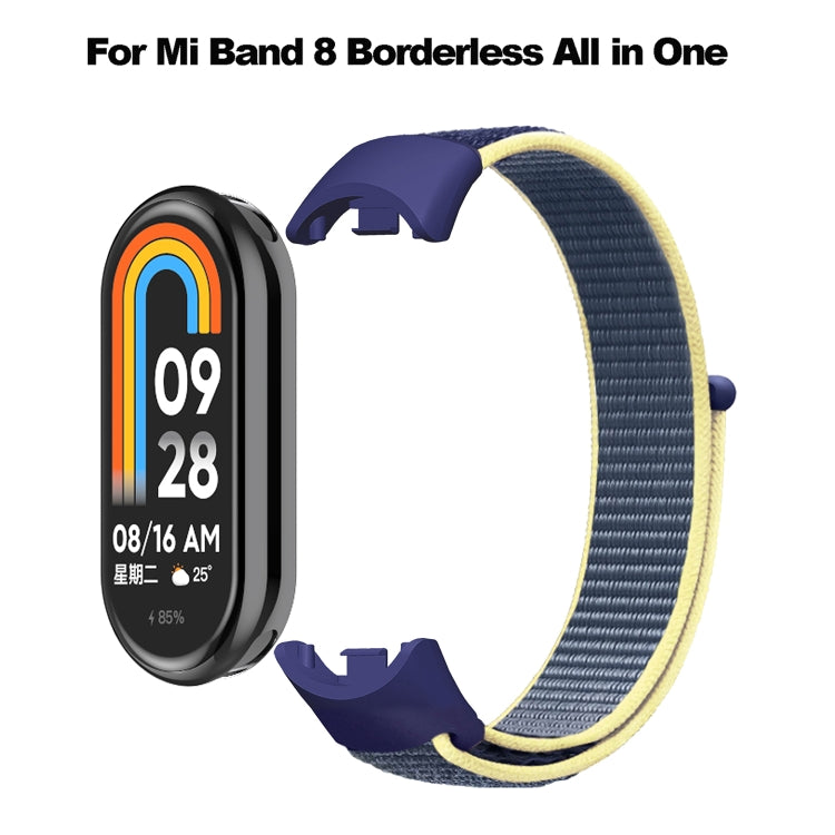 For Xiaomi Mi Band 8 Loop Nylon Watch Band(Indigo Blue) - Watch Bands by buy2fix | Online Shopping UK | buy2fix