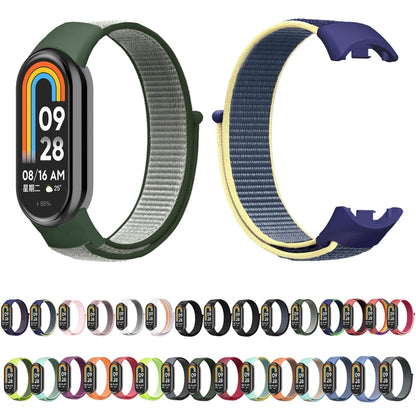 For Xiaomi Mi Band 8 Loop Nylon Watch Band(Black) - Watch Bands by buy2fix | Online Shopping UK | buy2fix