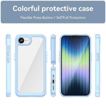 For iPhone SE 2024 Colorful Series Acrylic + TPU Phone Case(Blue) - More iPhone Cases by buy2fix | Online Shopping UK | buy2fix