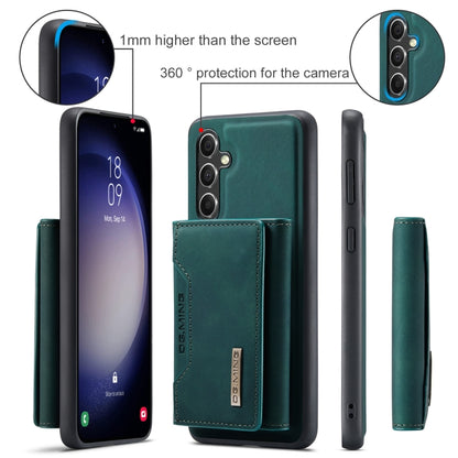 For Samsung Galaxy A55 5G DG.MING M2 Series 3-Fold Multi Card Bag + Magnetic Phone Case(Green) - Galaxy Phone Cases by DG.MING | Online Shopping UK | buy2fix