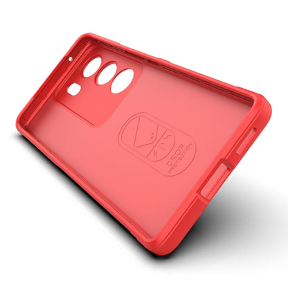 For vivo S17 Pro Magic Shield TPU + Flannel Phone Case(Red) - vivo Cases by buy2fix | Online Shopping UK | buy2fix