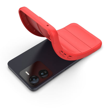 For vivo iQOO Z9 5G Magic Shield TPU + Flannel Phone Case(White) - vivo Cases by buy2fix | Online Shopping UK | buy2fix