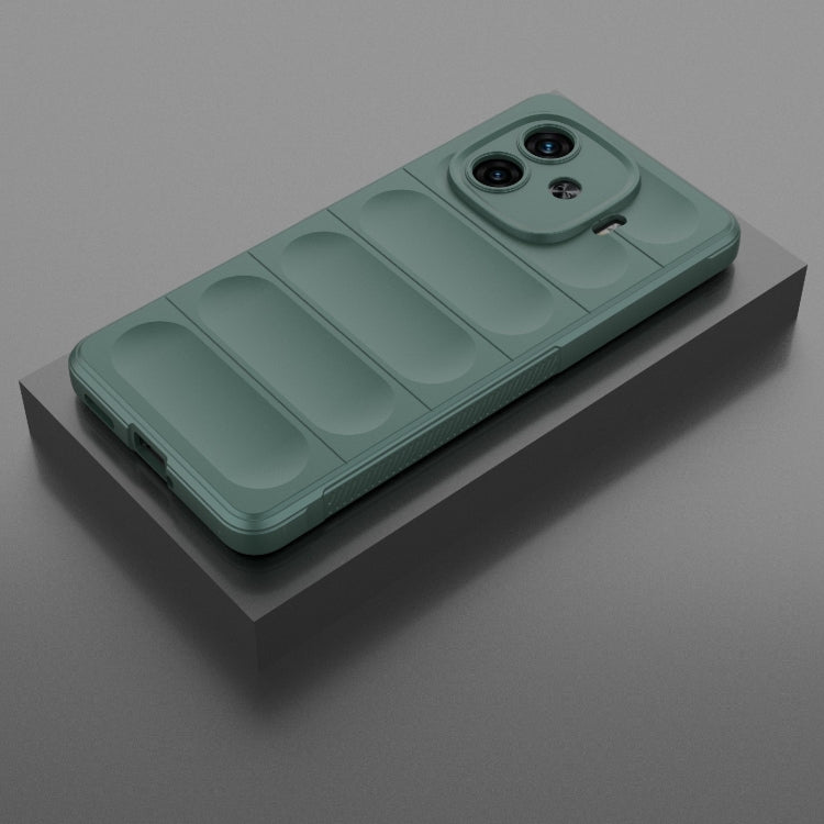 For vivo iQOO Z9 Turbo 5G Magic Shield TPU + Flannel Phone Case(Dark Green) - vivo Cases by buy2fix | Online Shopping UK | buy2fix