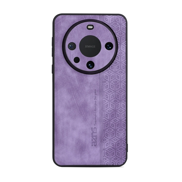 For Huawei Mate 60 Pro AZNS 3D Embossed Skin Feel Phone Case(Purple) - Huawei Cases by AZNS | Online Shopping UK | buy2fix